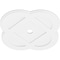 Ekena Millwork Charlotte Architectural Grade PVC Ceiling Medallion, 32"OD x 3"ID x 12 3/4"C x 1"P, One-Piece CMP32CE-03000 - alternate 2